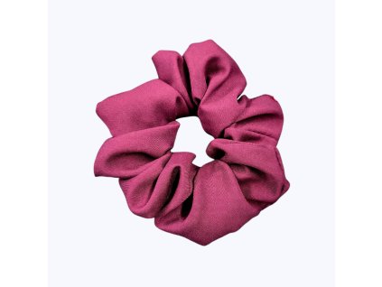 Hedvábná scrunchie gumička BORDO
