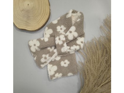 Dětská šála - beránek s květy