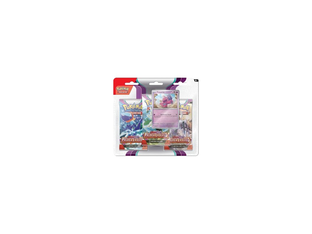Pokémon TCG: Scarlet & Violet—Paldea Evolved – Tinkatink 3-Pack Blister