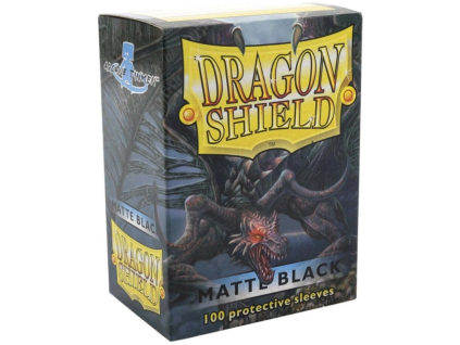 100 Dragon Shield Sleeves Matte Black