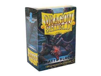 Dragon Shield 100 Sleeves - Matte Black