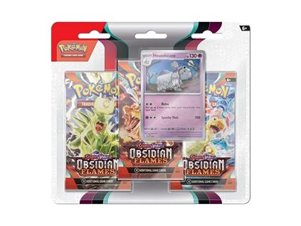 Pokémon TCG: Scarlet & Violet—Obsidian Flames – Houndstone 3-Pack Blister
