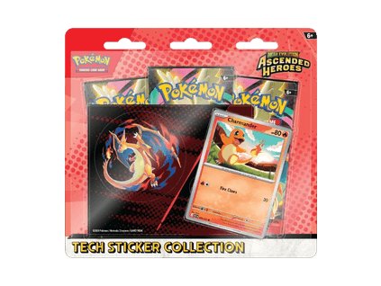 Pokémon TCG: Mega Evolution—Ascended Heroes – Charmander Tech Sticker Collection