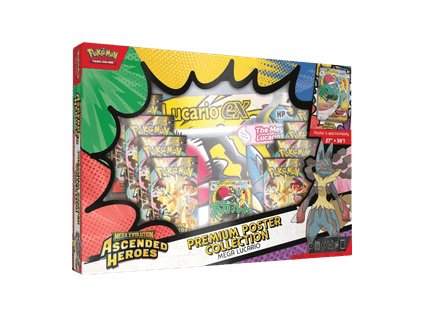Pokémon TCG: Mega Evolution—Ascended Heroes – Mega Lucario Premium Poster Collection