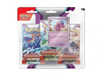 Pokémon TCG: Scarlet & Violet—Paldea Evolved – Tinkatink 3-Pack Blister