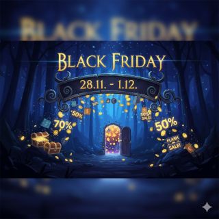 BLACK FRIDAY STARTUJE! 🖤 (28. 11. – 1. 12.) ⚡ Otevřeli jsme bránu k největším slevám roku! Je to tady – **BLACK FRIDAY**...