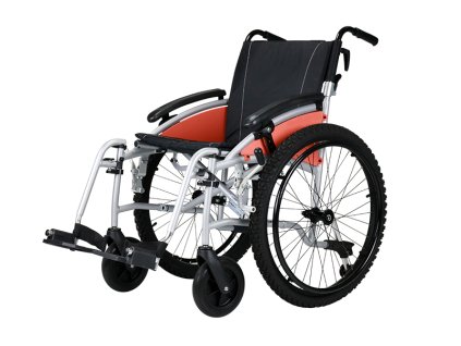 Excel G-Explorer 24″ (Šířka sedadla 45, Barva čalounění Oranžová, Barva rámu Stříbrná)