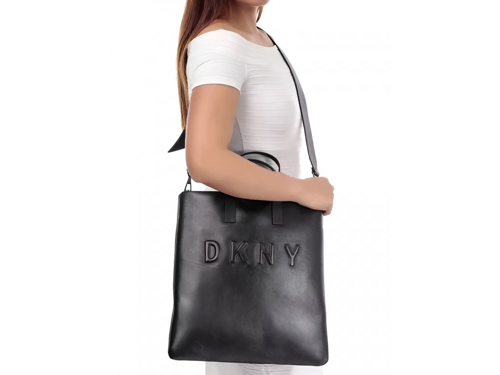 DKNY kabelka kožená černá Fashion Avenue (2)