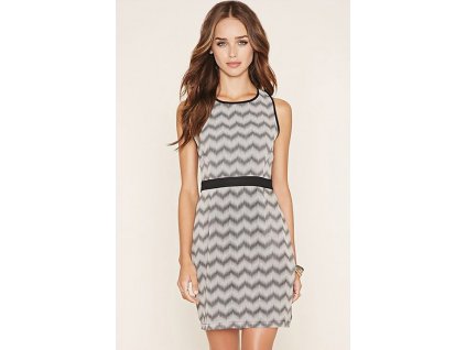 Forever 21 šaty Colorblocked Chevron Print FE1