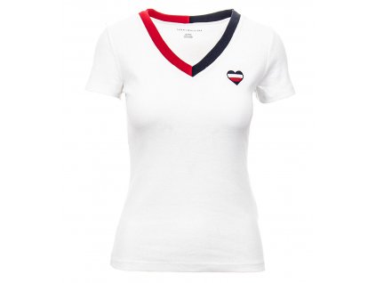 TH116 Tommy Hilfiger dámské tričko bílé (1)