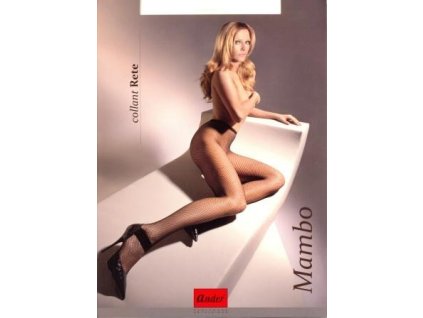 Ander Mambo punčocháče velká oka černé Fashion Avenue