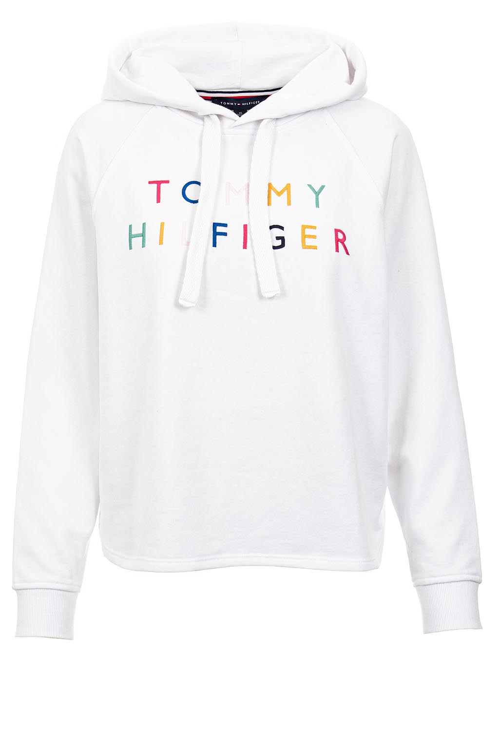 Tommy Hilfiger dámská mikina bílá s kapucí Velikost: M