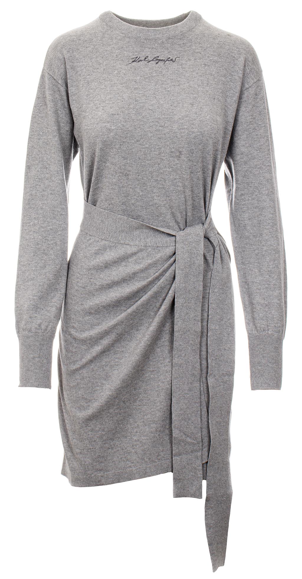Karl Lagerfeld dámské úpletové šaty Knit šedé Velikost: M
