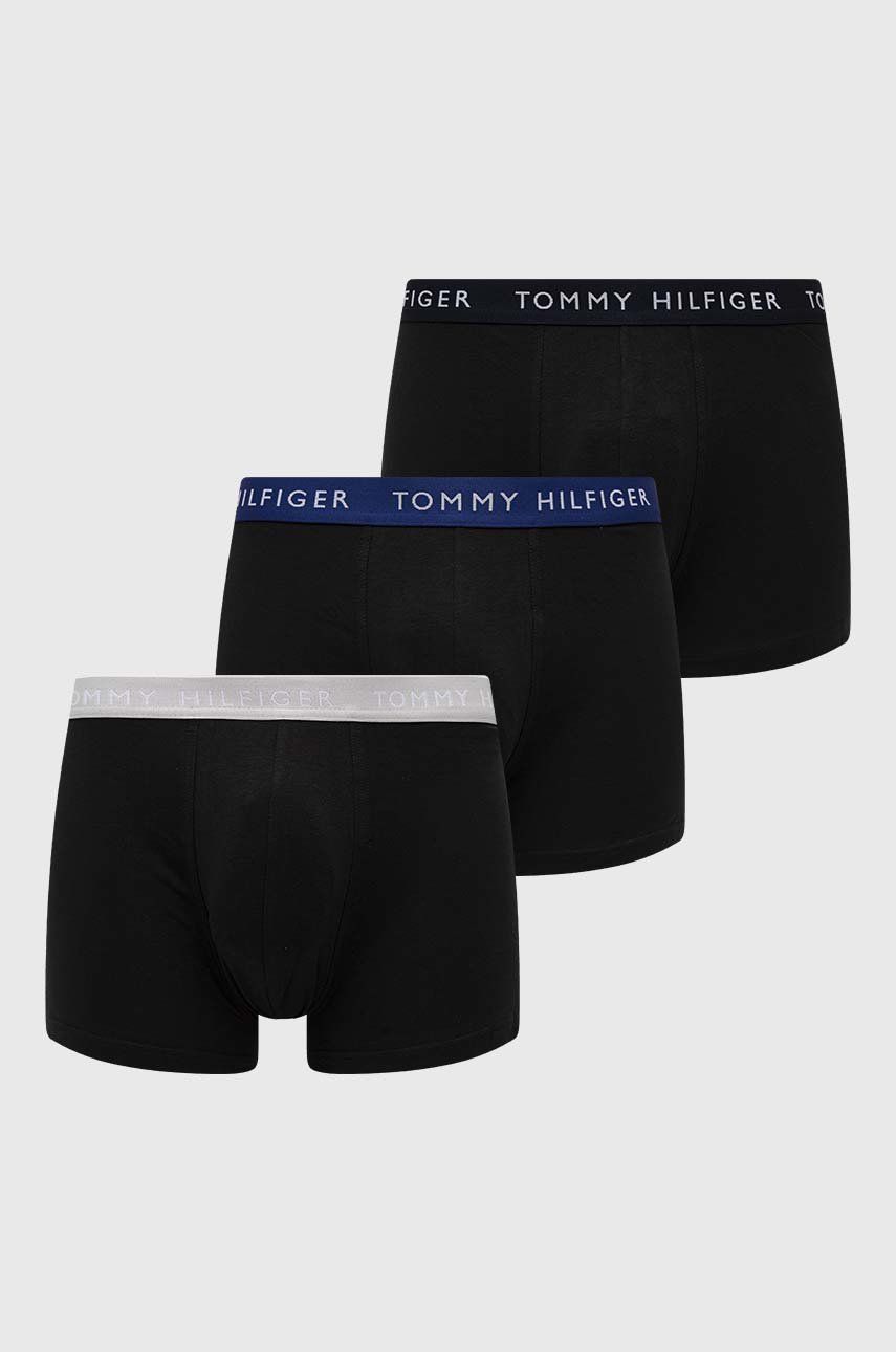 Tommy Hilfiger pánské boxerky 3pack černé Velikost: M