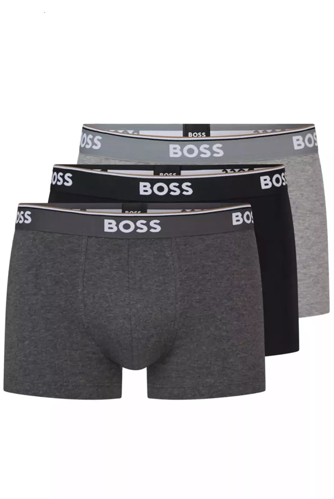 Hugo Boss pánské boxerky 3pack černé a šedé Velikost: XL