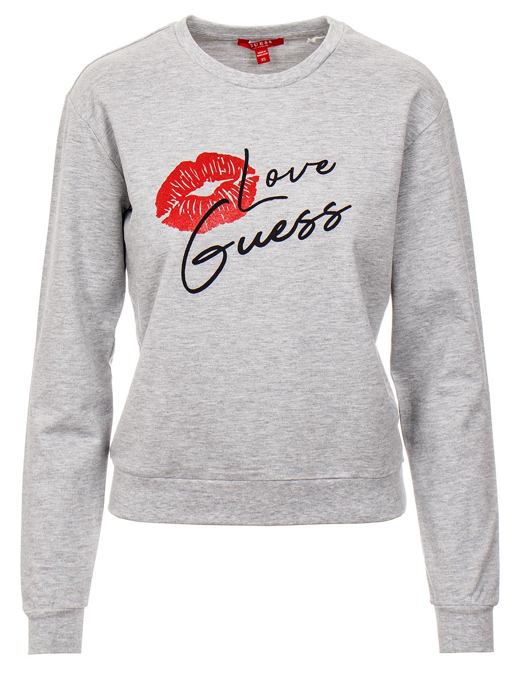 Guess dámská mikina s pusou šedá Velikost: XS