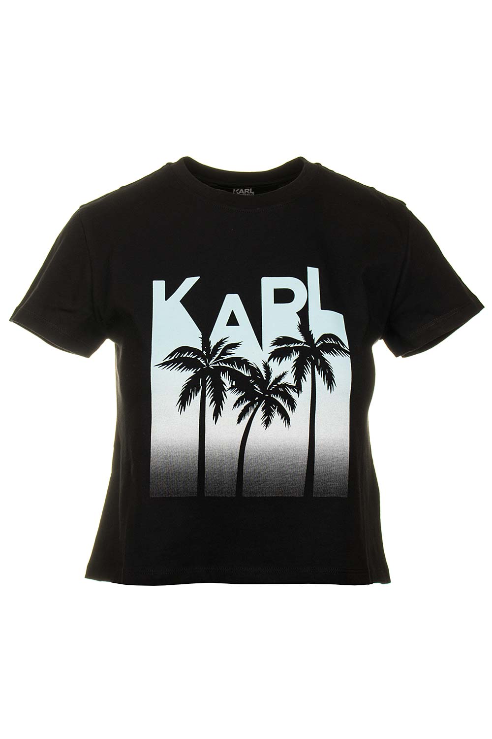 Karl Lagerfeld dámské tričko Crop Top černé Velikost: S