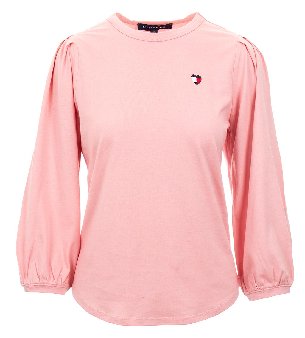 Tommy Hilfiger dámské tričko růžové Velikost: M