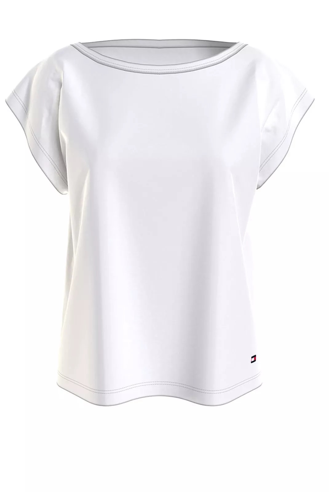 Tommy Hilfiger dámské tričko s logem bílé Velikost: XS