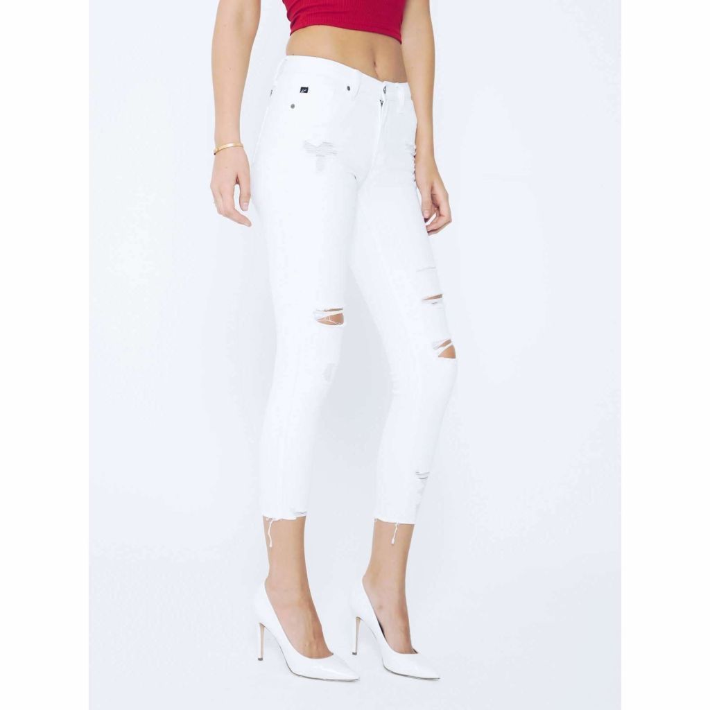 KanCan dámské džíny bílé skinny Sharon Athena Velikost: EU 25