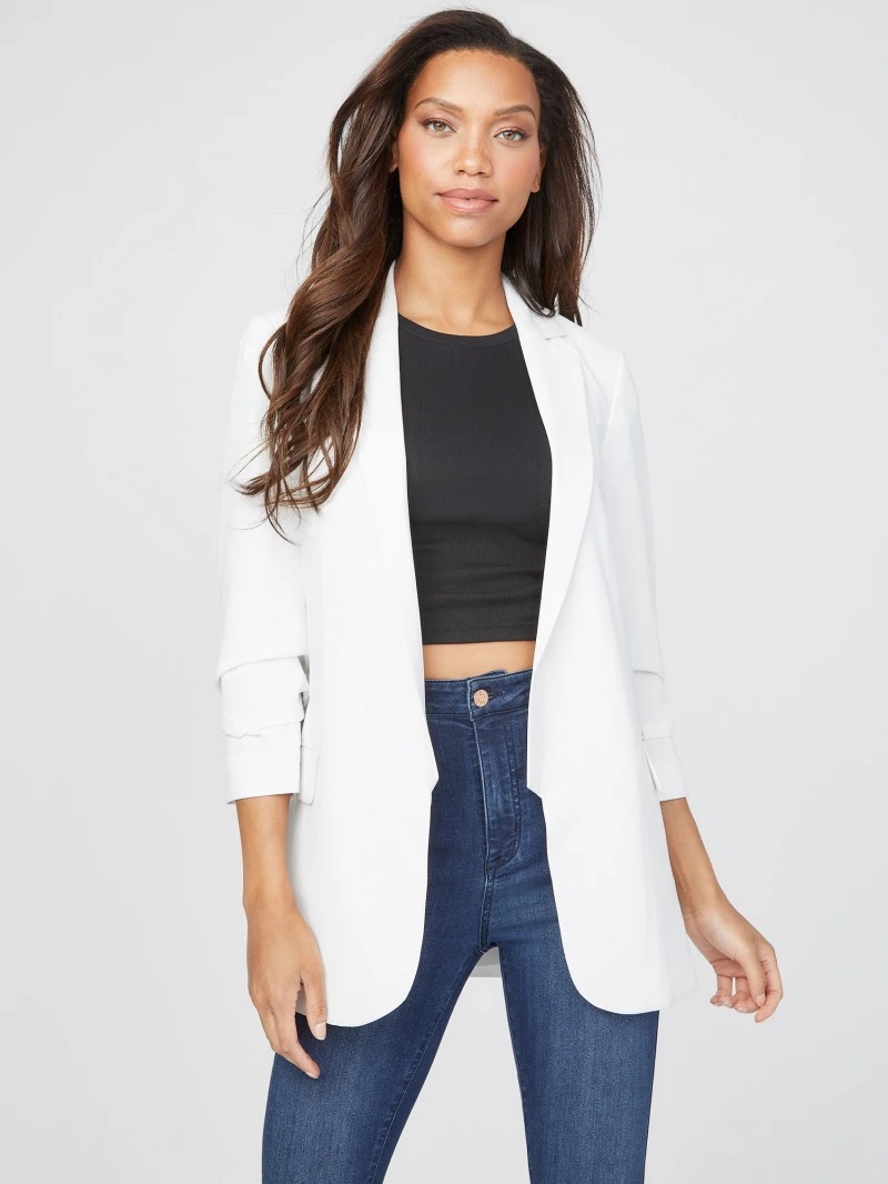 Guess dámské bílé sako s tříčtvrtečním rukávem Velikost: XL