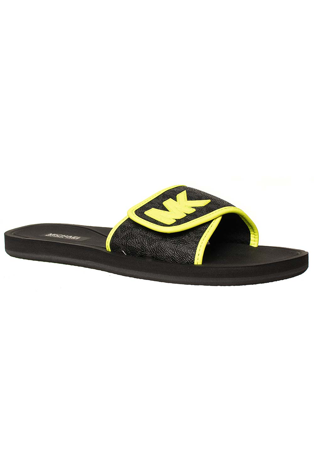 Michael Kors dámské pantofle neon žluto-černé Velikost: EU 38,5