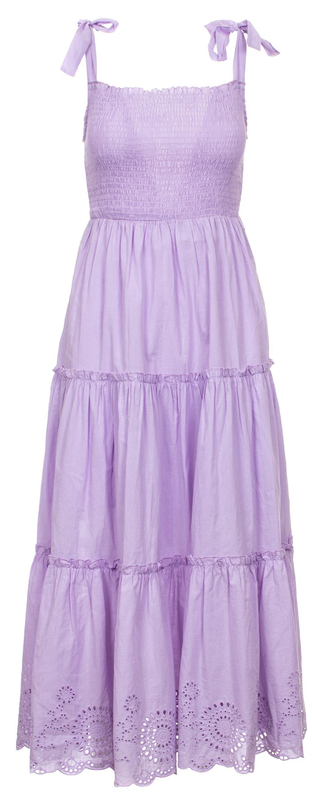 Guess dámské šaty lila s madeirou Velikost: M