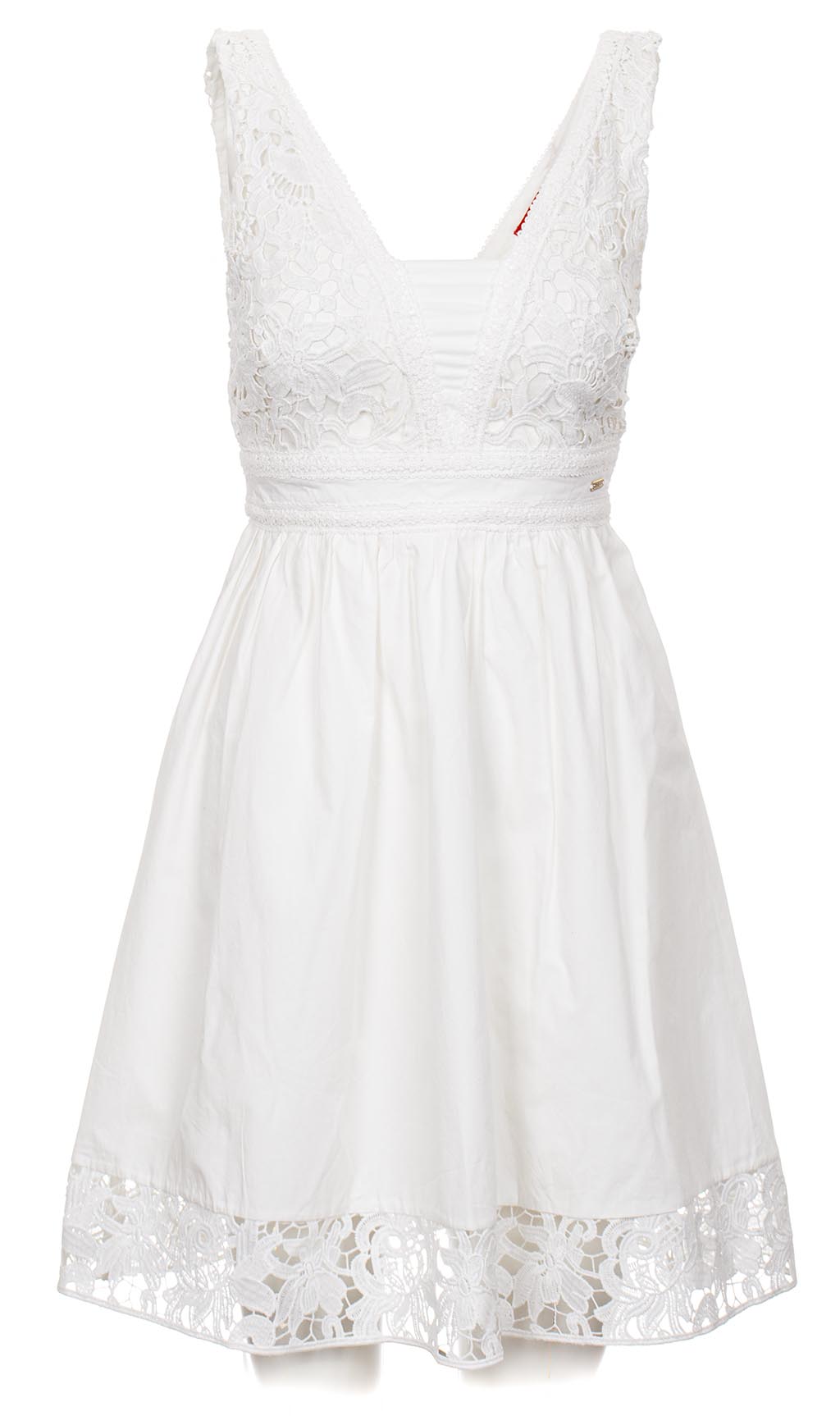 Guess dámské šaty s krajkou bílé Velikost: S