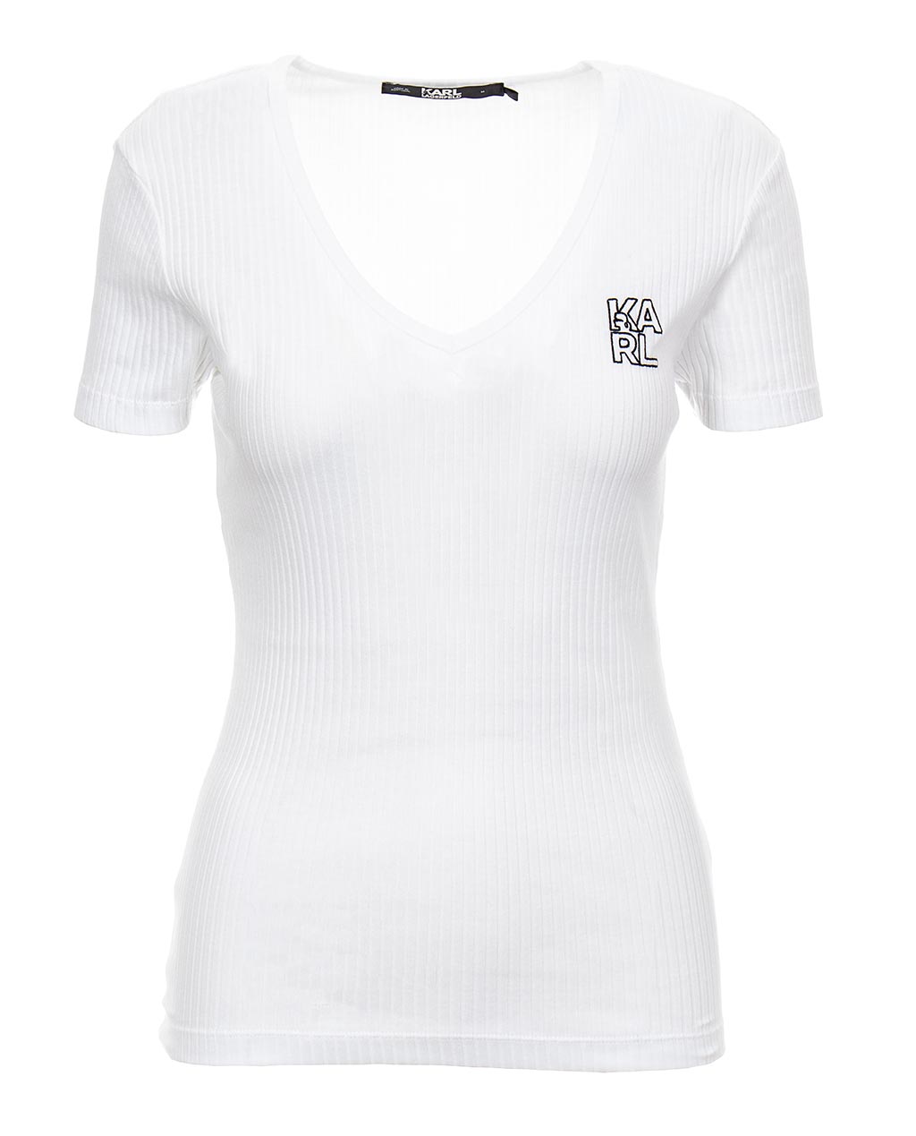 Karl Lagerfeld dámské tričko s logem bílé Velikost: L