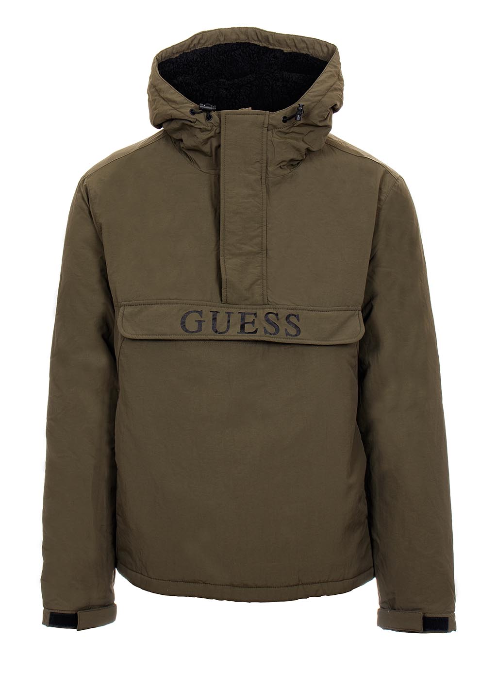 Guess pánská bunda klokanka Task khaki zelená Velikost: M