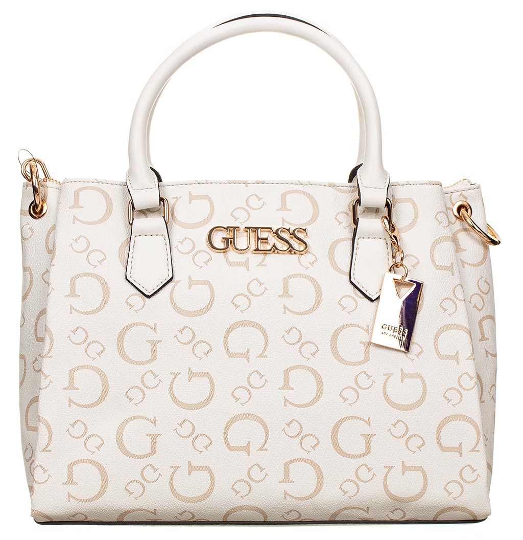Guess dámská kabelka s monogramem krémově bílá