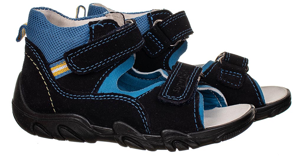 Superfit dětské kožené zdravotní sandály modré Velikost: EU 25