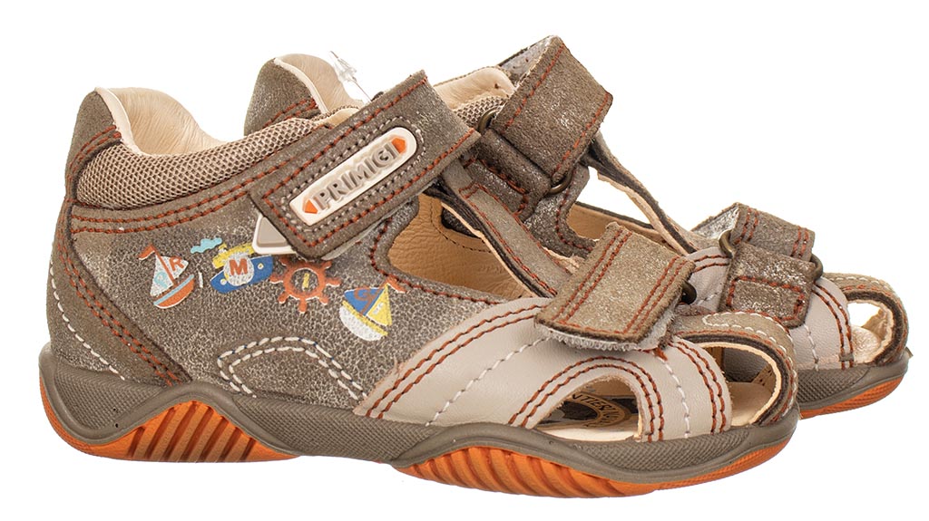 Primigi dětské kožené sandály béžové s lodičkami Velikost: EU 24