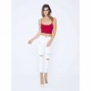 Dámské bílé skinny jeans KanCan