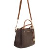 MK229 Michael Kors dámská kabelka Arielle hnědá s monogramy (4)