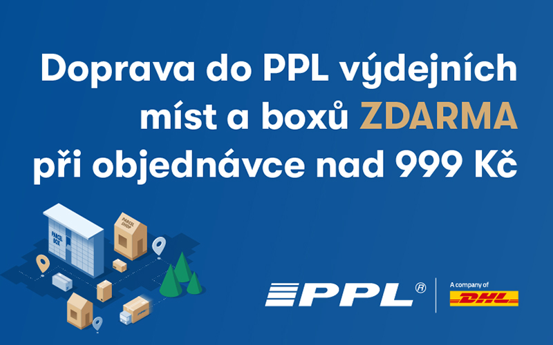 Doprava přes PPL jen za 49 Kč – nebo zdarma při nákupu nad 999 Kč