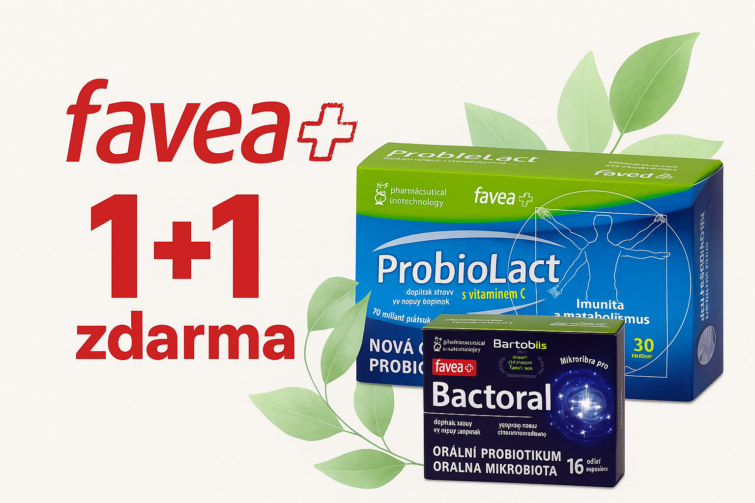 Favea den na prodejně i e-shopu – speciální akce 1+1 zdarma