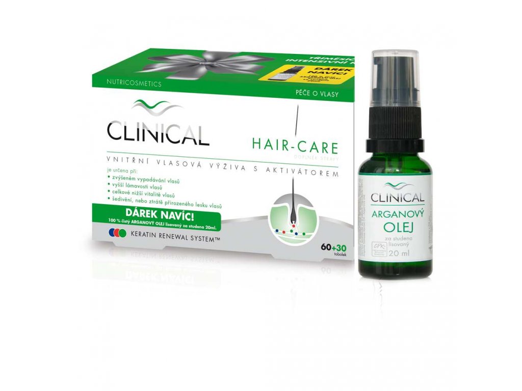 Vnitřní vlasová výživa s aktivátorem Clinical Hair-Care