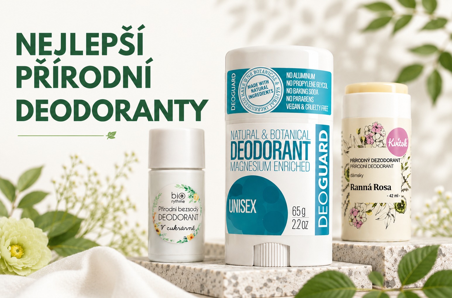 Velké srovnání přírodních deodorantů: Který funguje nejlépe?