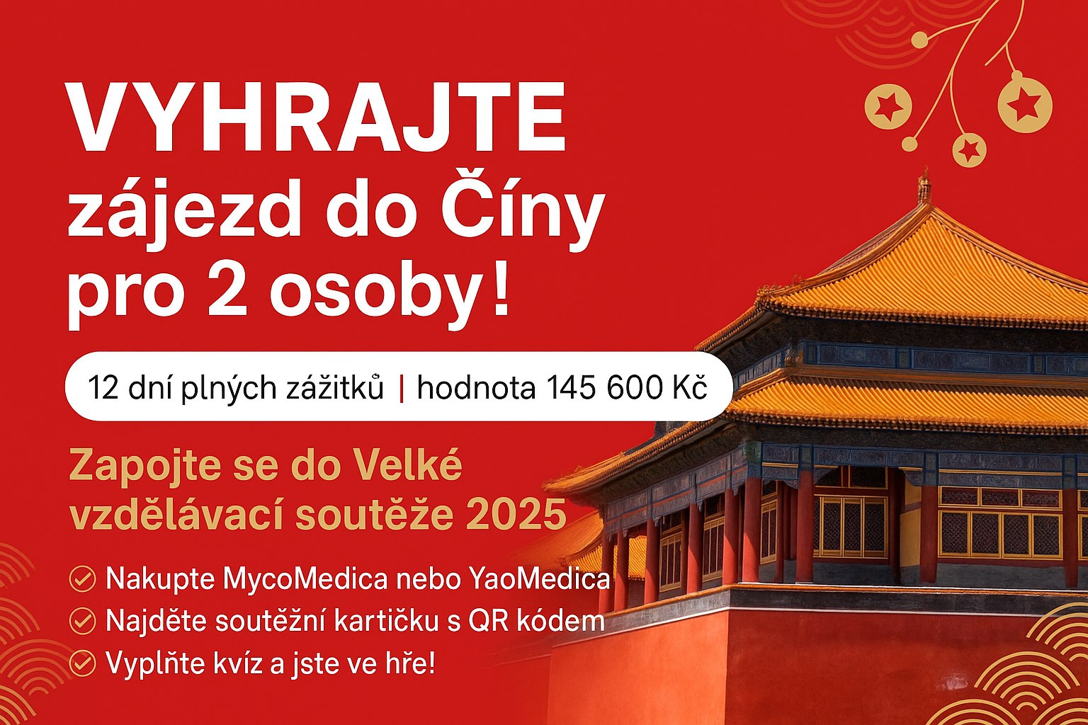 Vyhrajte 12denní zájezd do Číny v hodnotě 145 600 Kč!