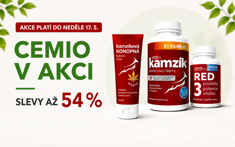 Cemio v akci - slevy až 54%