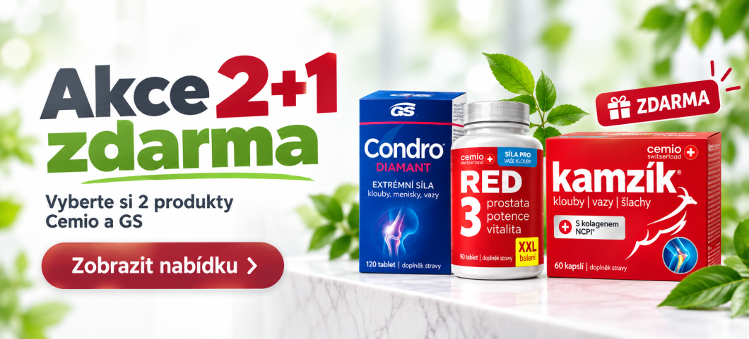 2 produkty Cemio nebo GS + Kamzík ZDARMA