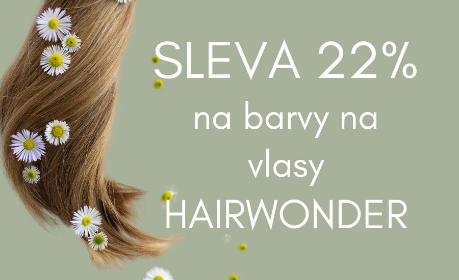 Sleva 22 % na barvy na vlasy Hairwonder