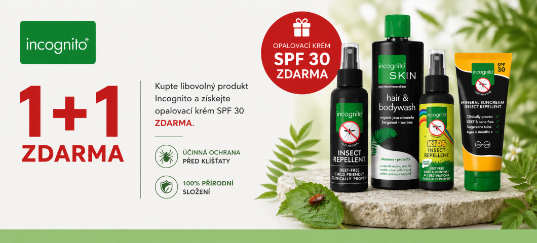 Přírodní ochrana proti klíšťatům 1+1 zdarma