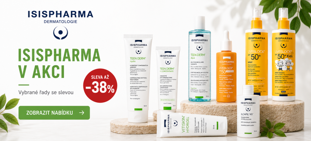 SLEVA AŽ 38 % na produkty ISISPHARMA