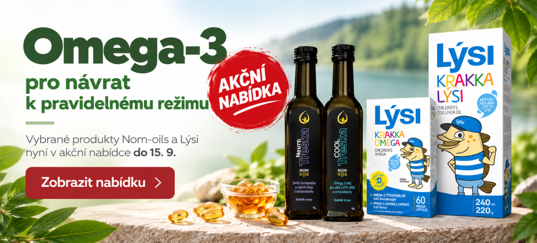 Omega-3 v akční nabídce na začátek školního roku