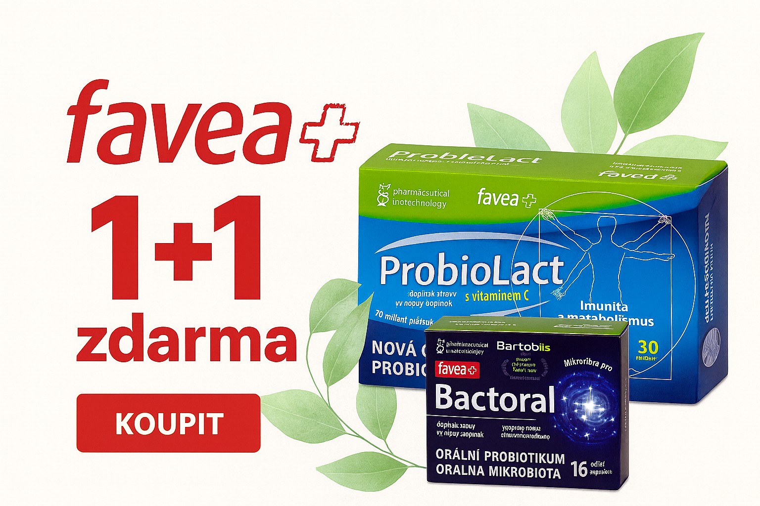 Favea den na prodejně i e-shopu – speciální akce 1+1 zdarma