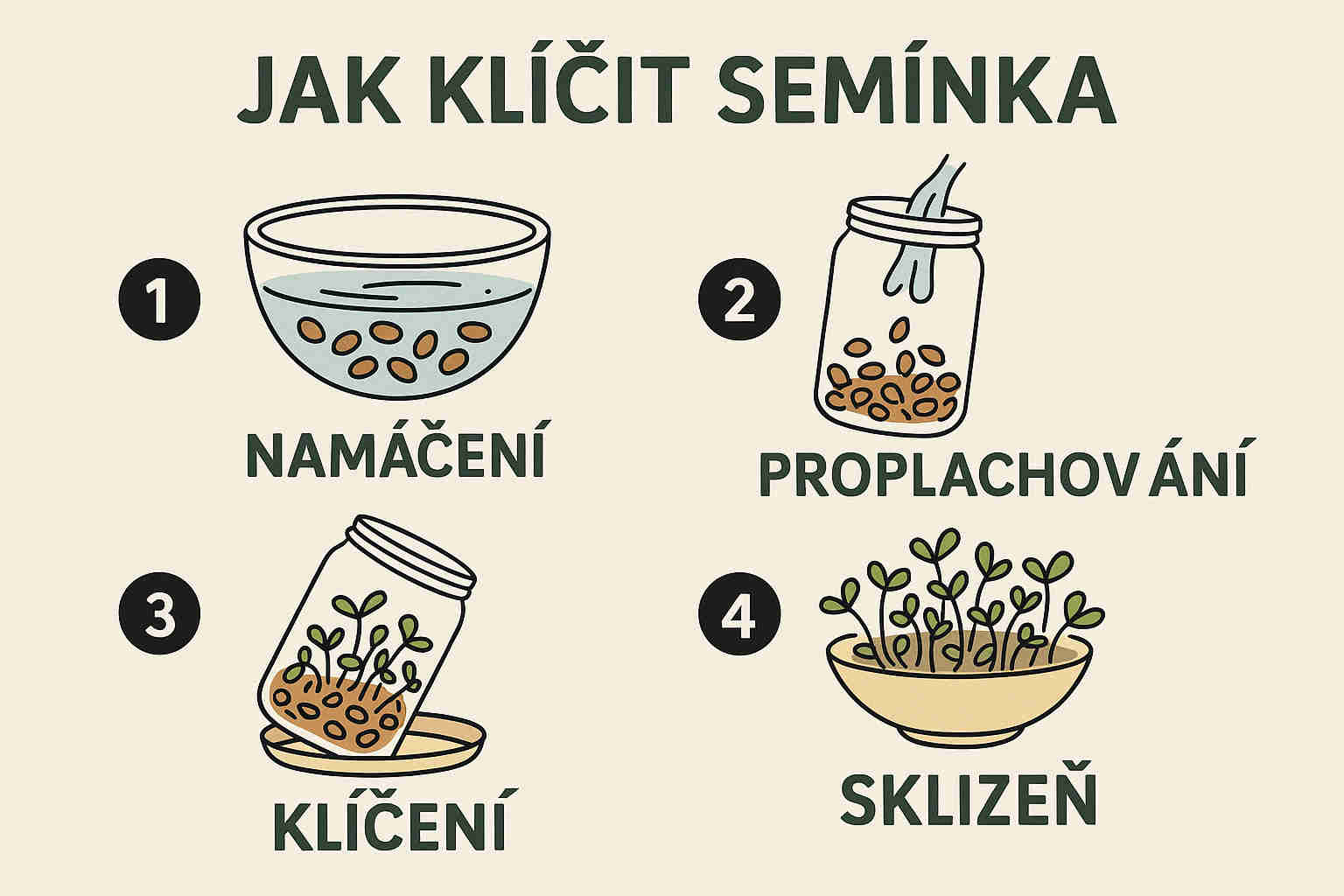 Jak klíčit semínka