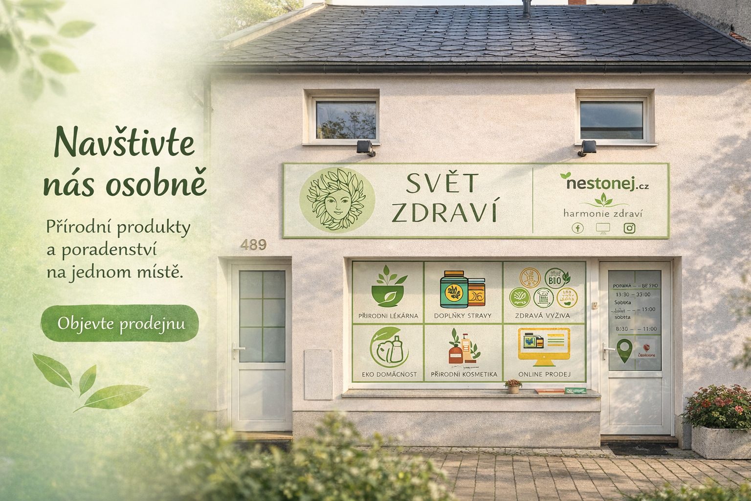 Výdejna s prodejnou Svět Zdraví v Hulíně