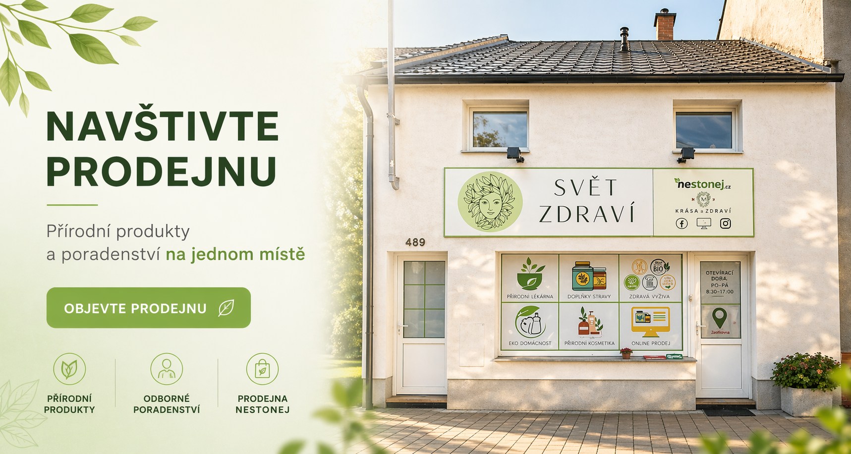 Výdejna s prodejnou Svět Zdraví v Hulíně